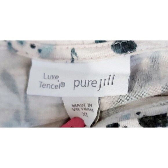 J. Jill Floral Print Tunic - White and Blue - Picture 5 of 5